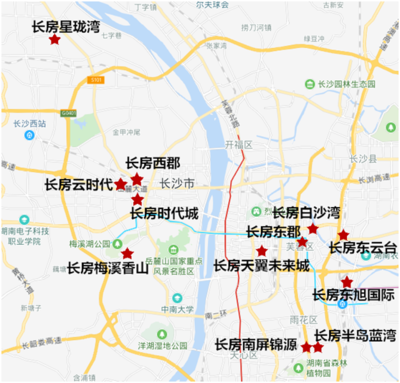 恒大、万科、碧桂园在长沙市场版图分析